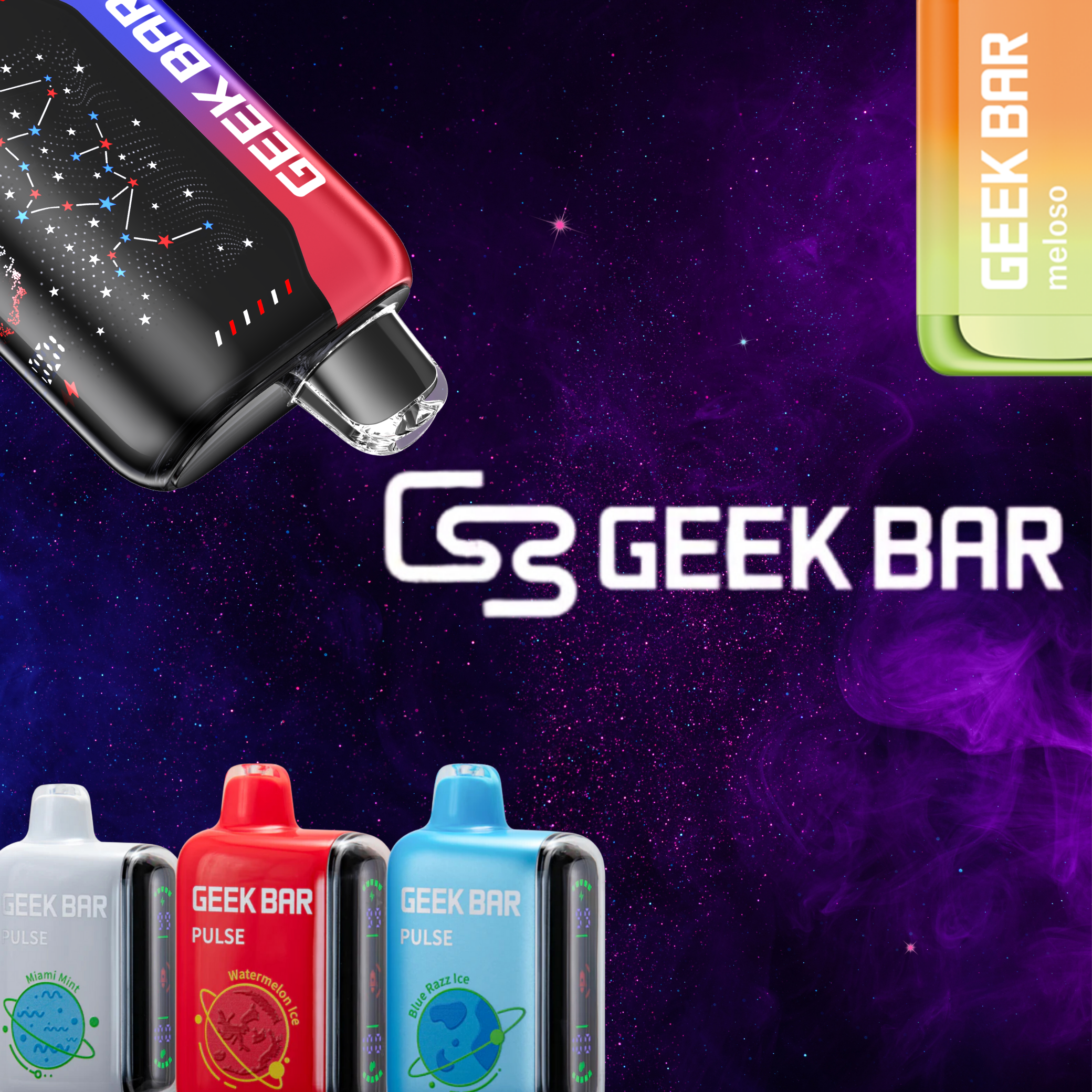 Long-Lasting Geek Bars with LED Indicators by Smokin World