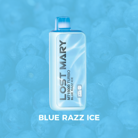 Blue Razz Ice Lost Mary MT15000 Turbo disposable vape