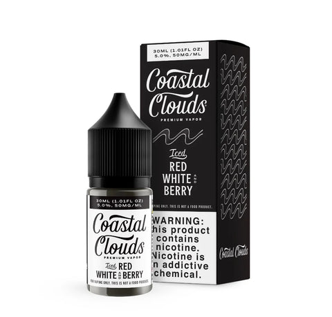 Coastal Clouds Iced Red White Berry Bottle Box Rendering