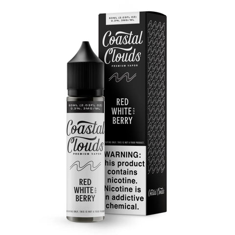 Coastal Clouds Red White Berry Bottle Box Rendering