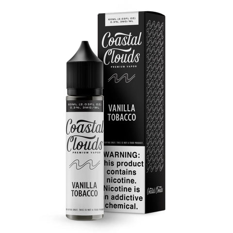 Coastal Clouds Vanilla Tobacco Bottle Box Rendering